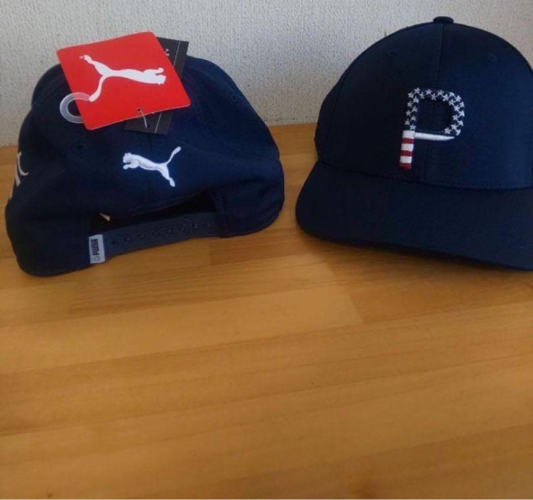 USプーマ コブラ21年全米OP仕様 Pars & Stripes Cap 紺