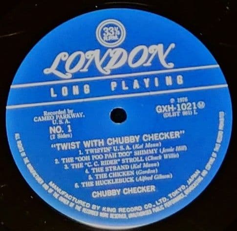 ◆TWIST WITH【希少品】CHUBBY CHEKER　名盤　ザ・ツイスト