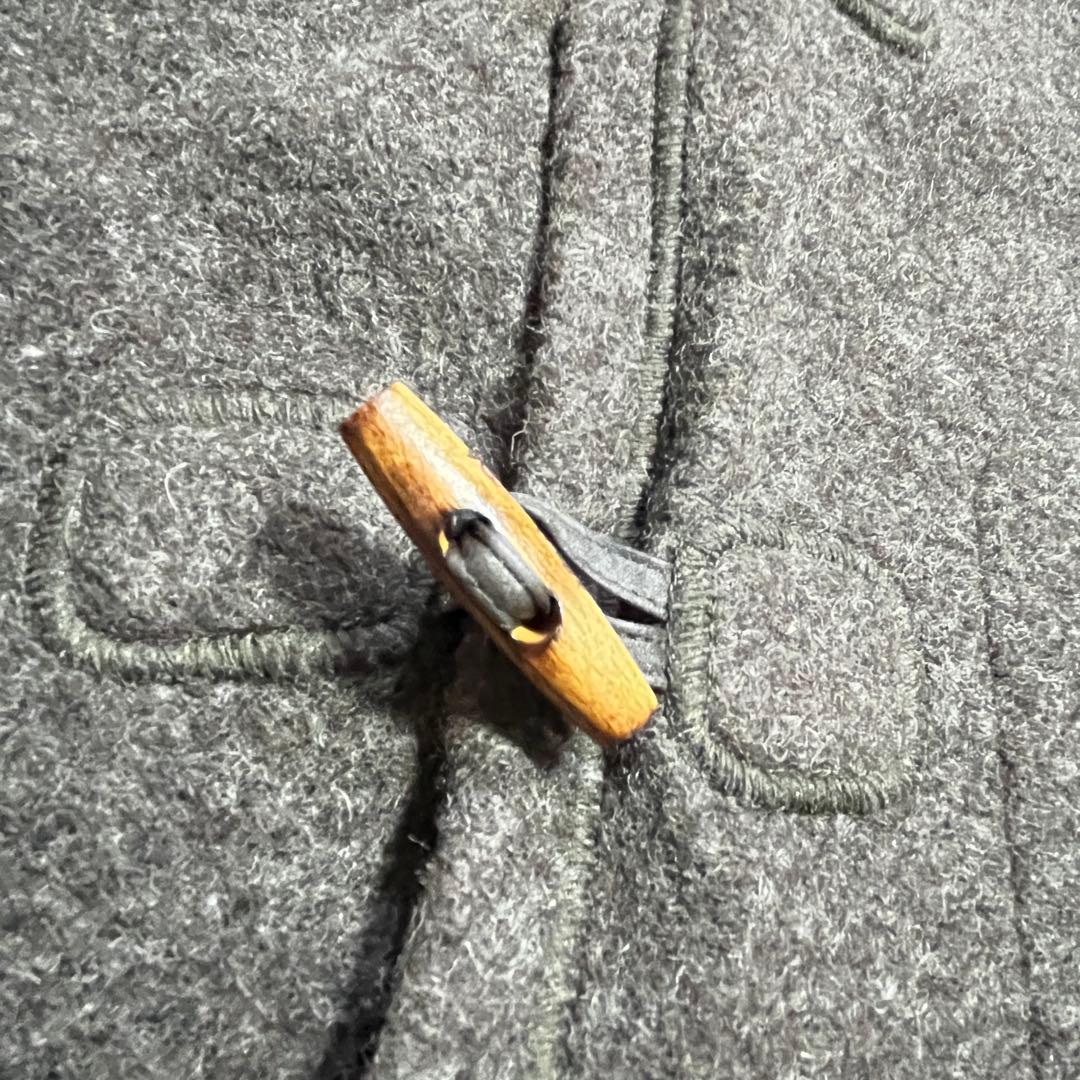 HUNTING WORLD ダッフルコート ダークグレー フーディー　ウール混