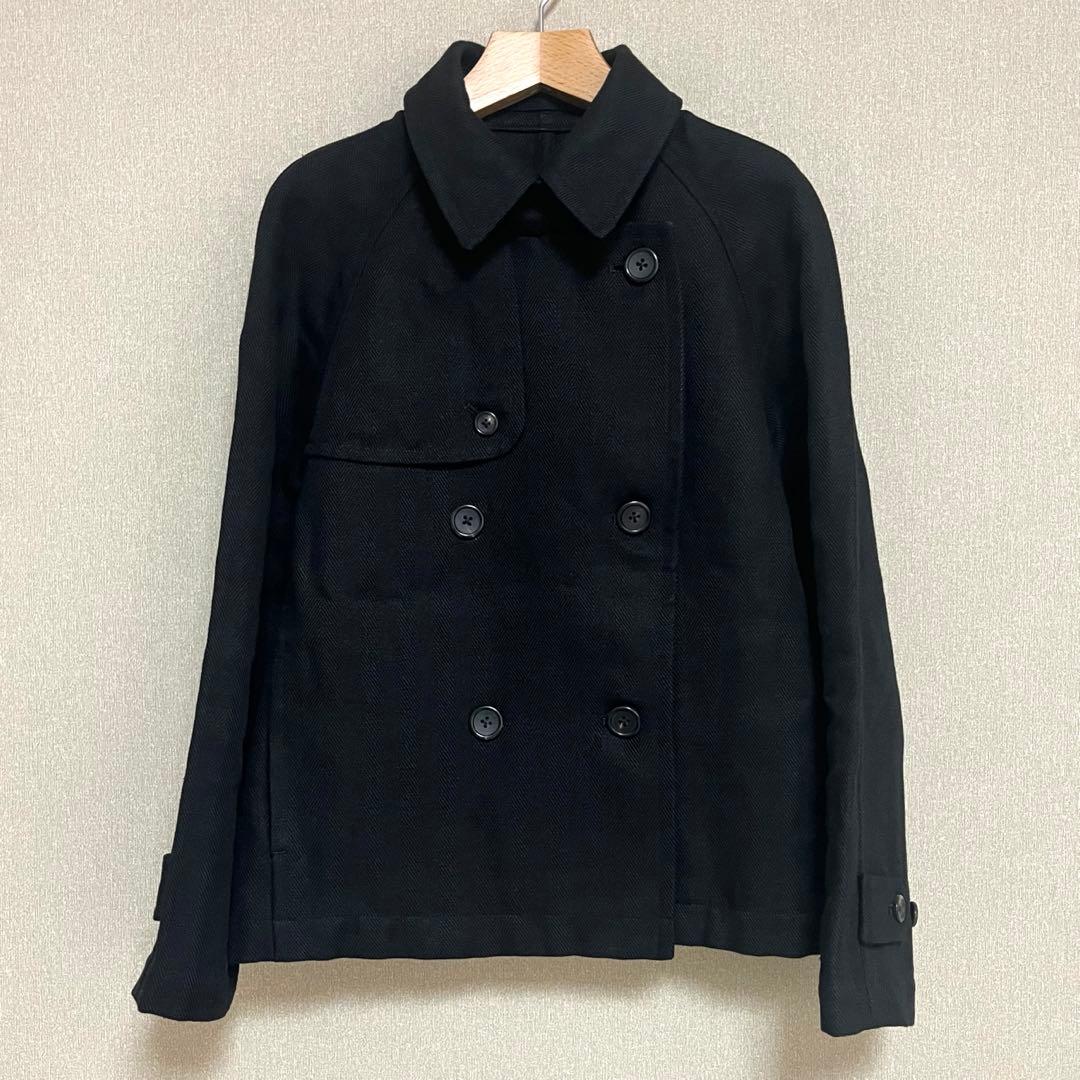 マーガレットハウエル リネンコート 黒