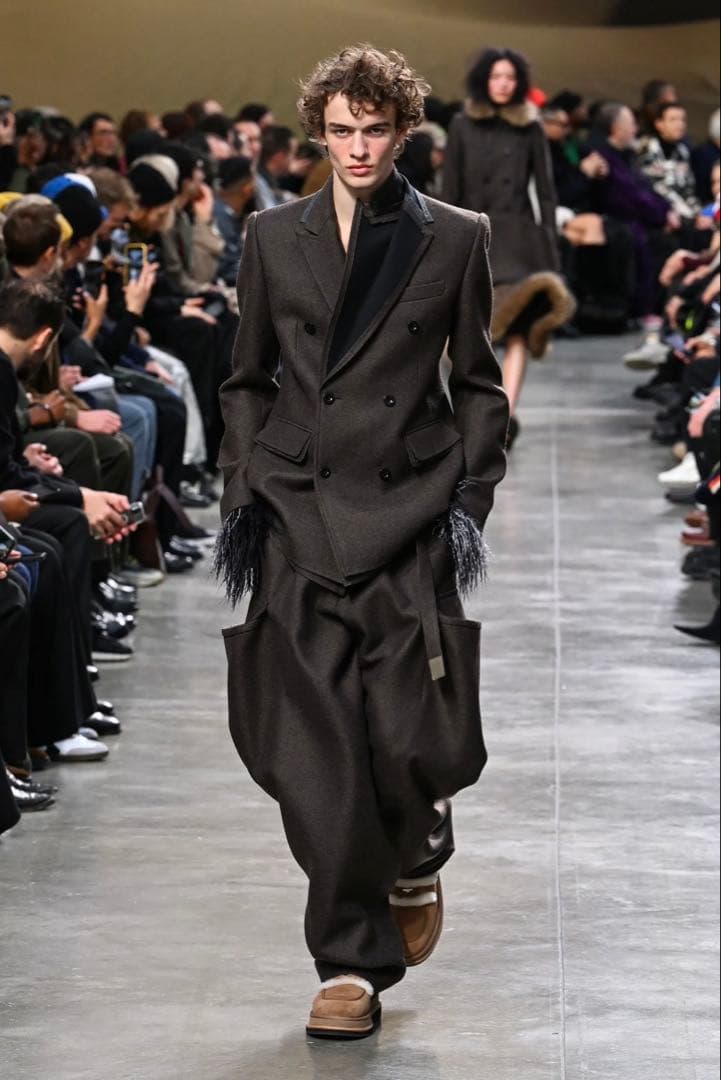 ジャケット・アウター sacai 25AW DoubleFaced WoolMelton 1/2