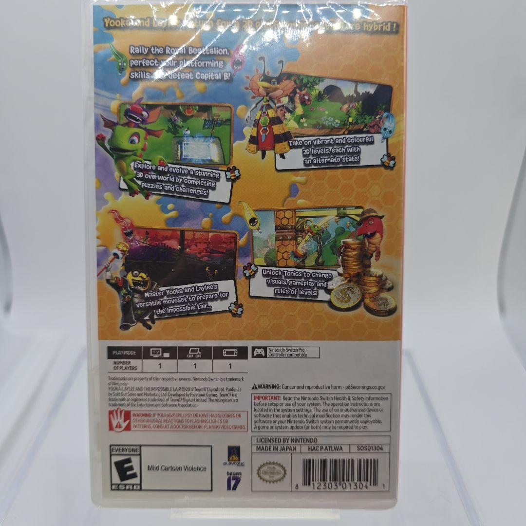 北米版スイッチソフト　ユーカ レイリーとインポッシブル迷宮　未開封
