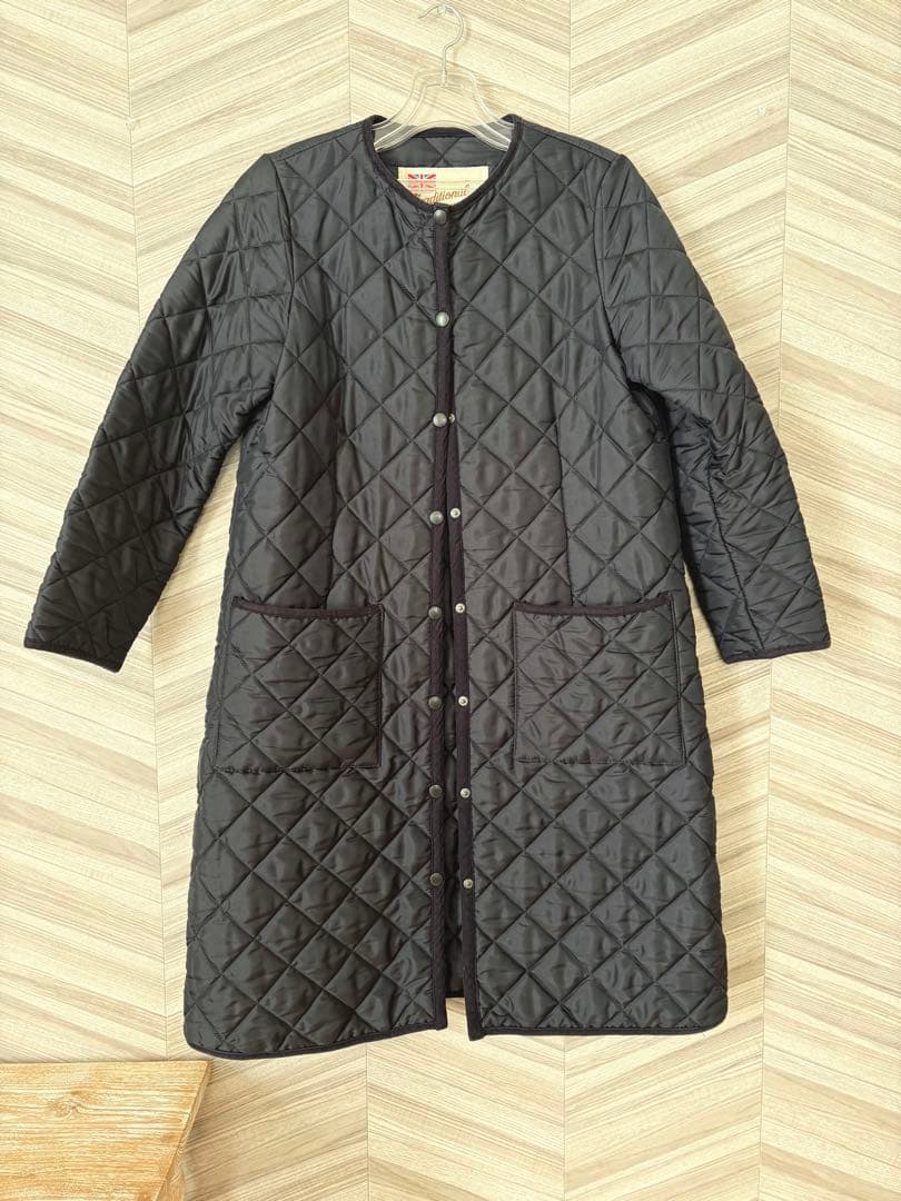 Traditional Weatherwear ネイビー キルティングコート
