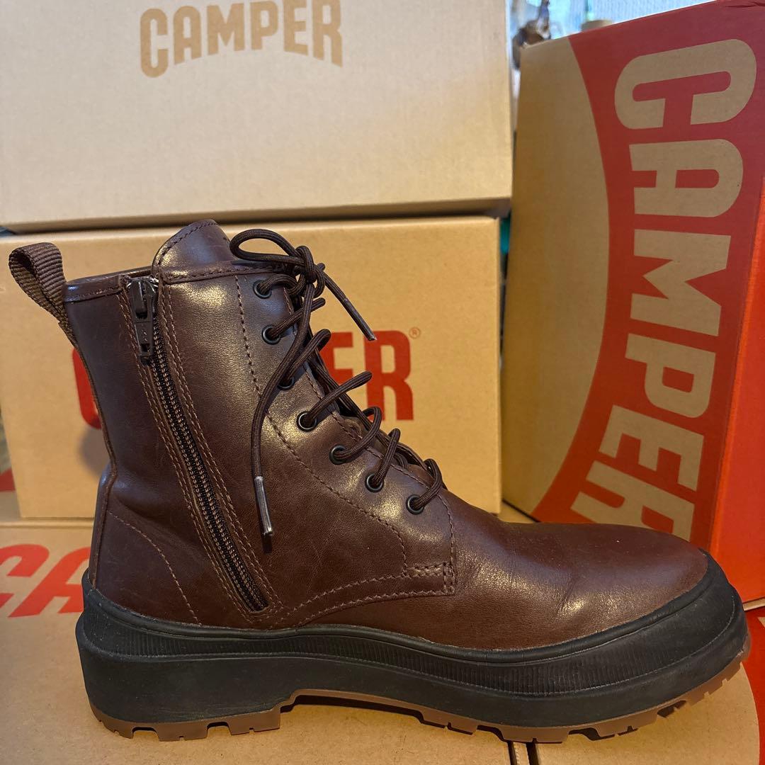 CAMPER ブラウン サイドゴアブーツ　38サイズ　日本サイズ24㎝