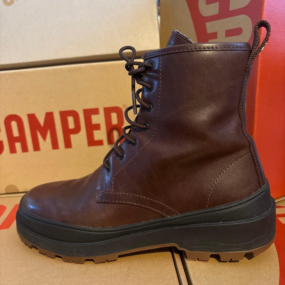 CAMPER ブラウン サイドゴアブーツ　38サイズ　日本サイズ24㎝
