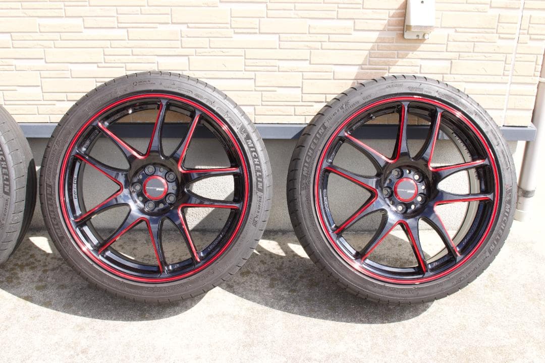 WORK EMOTION CR KIWAMI KURENAI 18インチ×4本