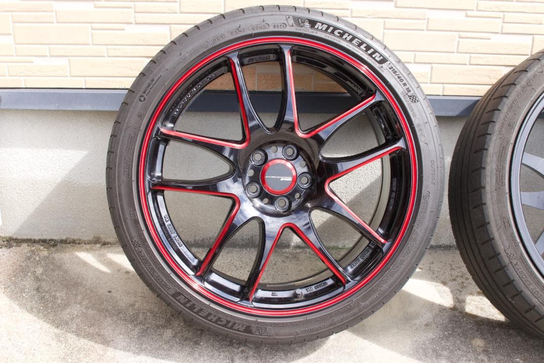 WORK EMOTION CR KIWAMI KURENAI 18インチ×4本