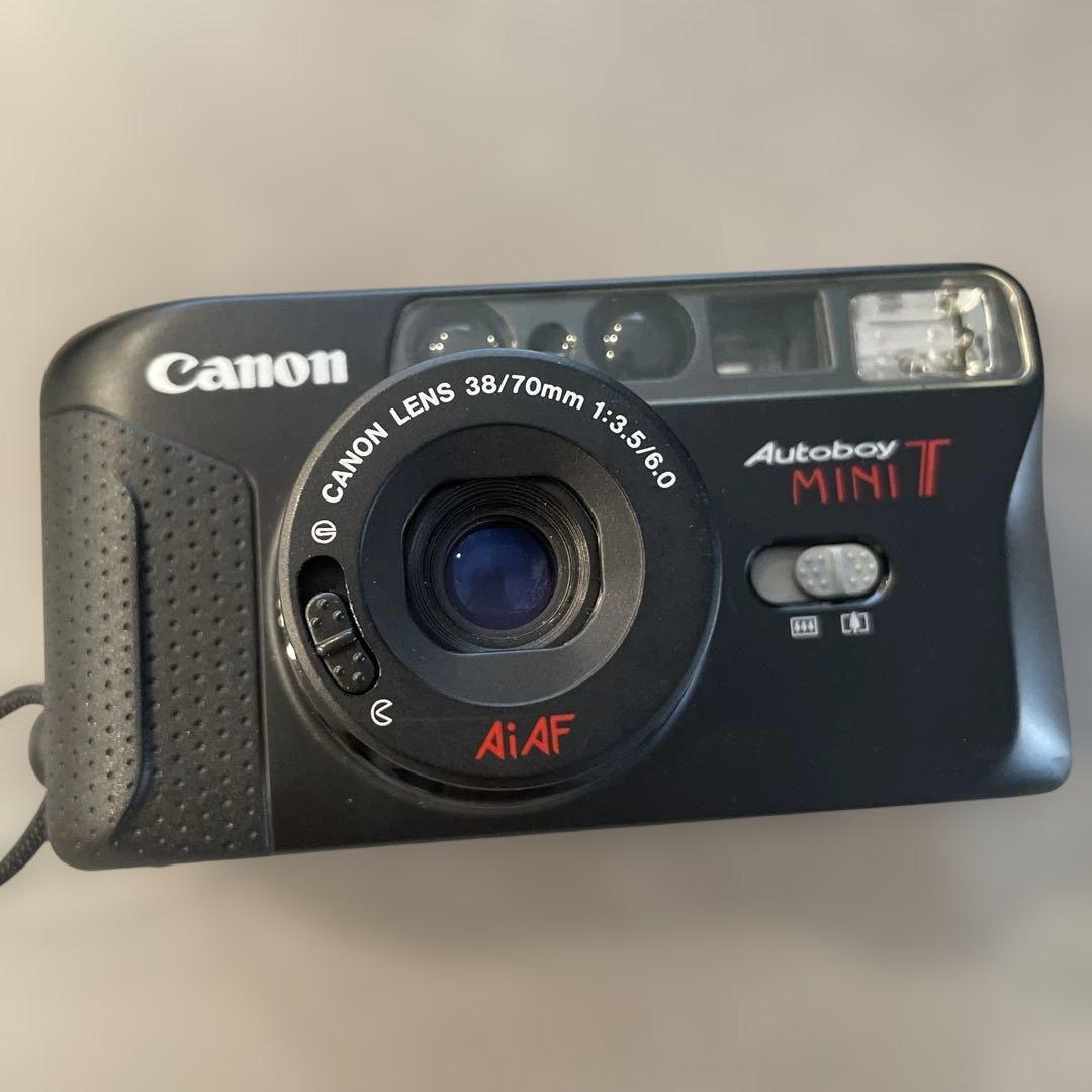 Canon Autoboy Mini T フィルムカメラ ケース、電池入り