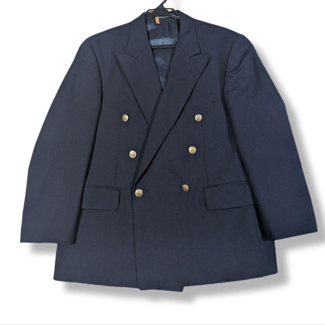 CHAPS Ralph Lauren ダブルテーラードジャケット　紺ブレ