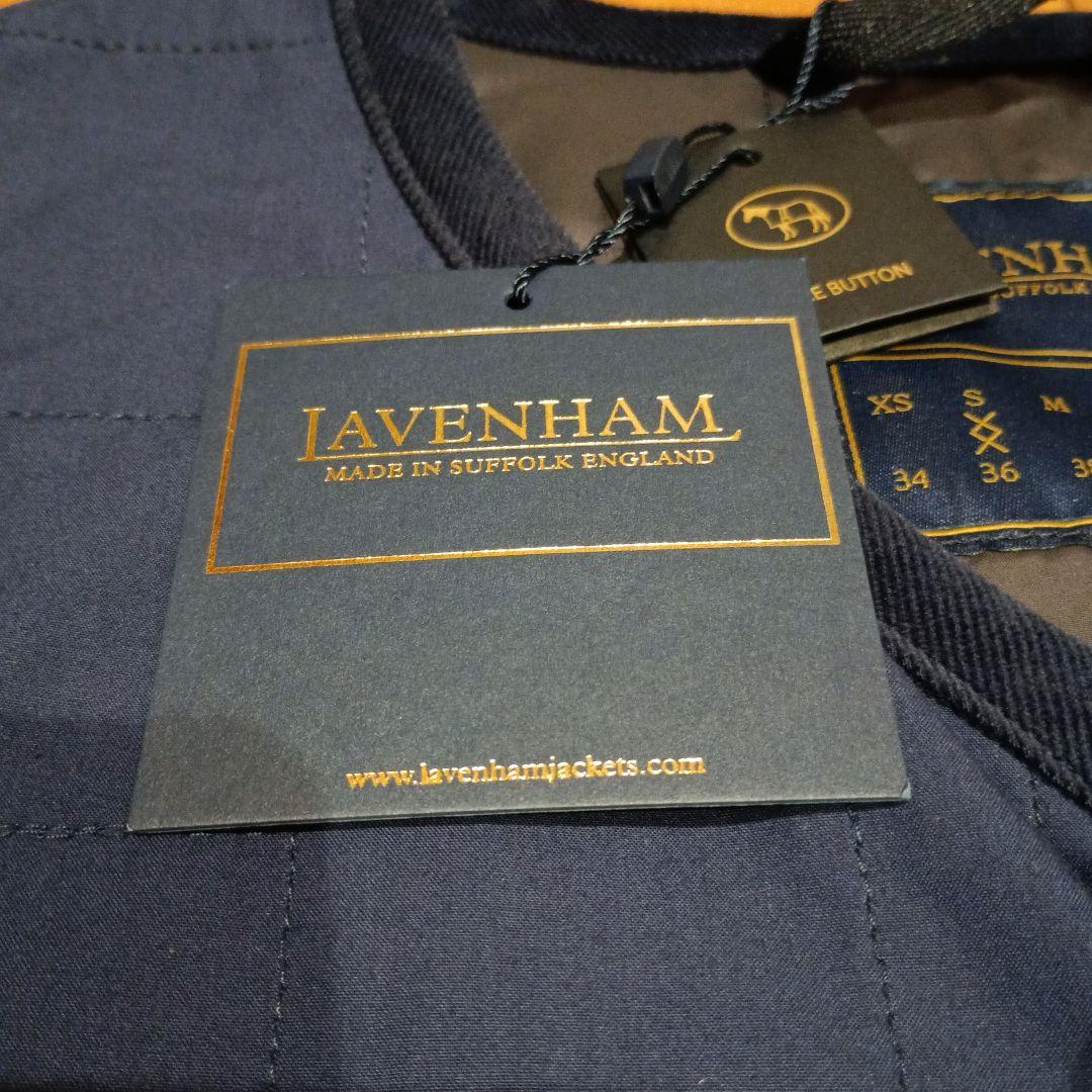 ふじばLAVENHAM ベスト Sサイズ オリーブグリーン＆ネイビー