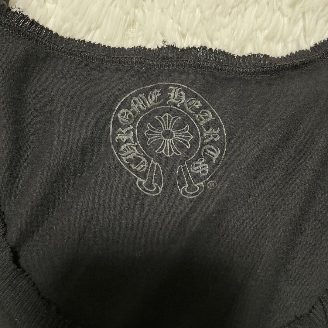 Chrome Hearts トリプルクロス ダメージ加工　タンクトップ S 黒