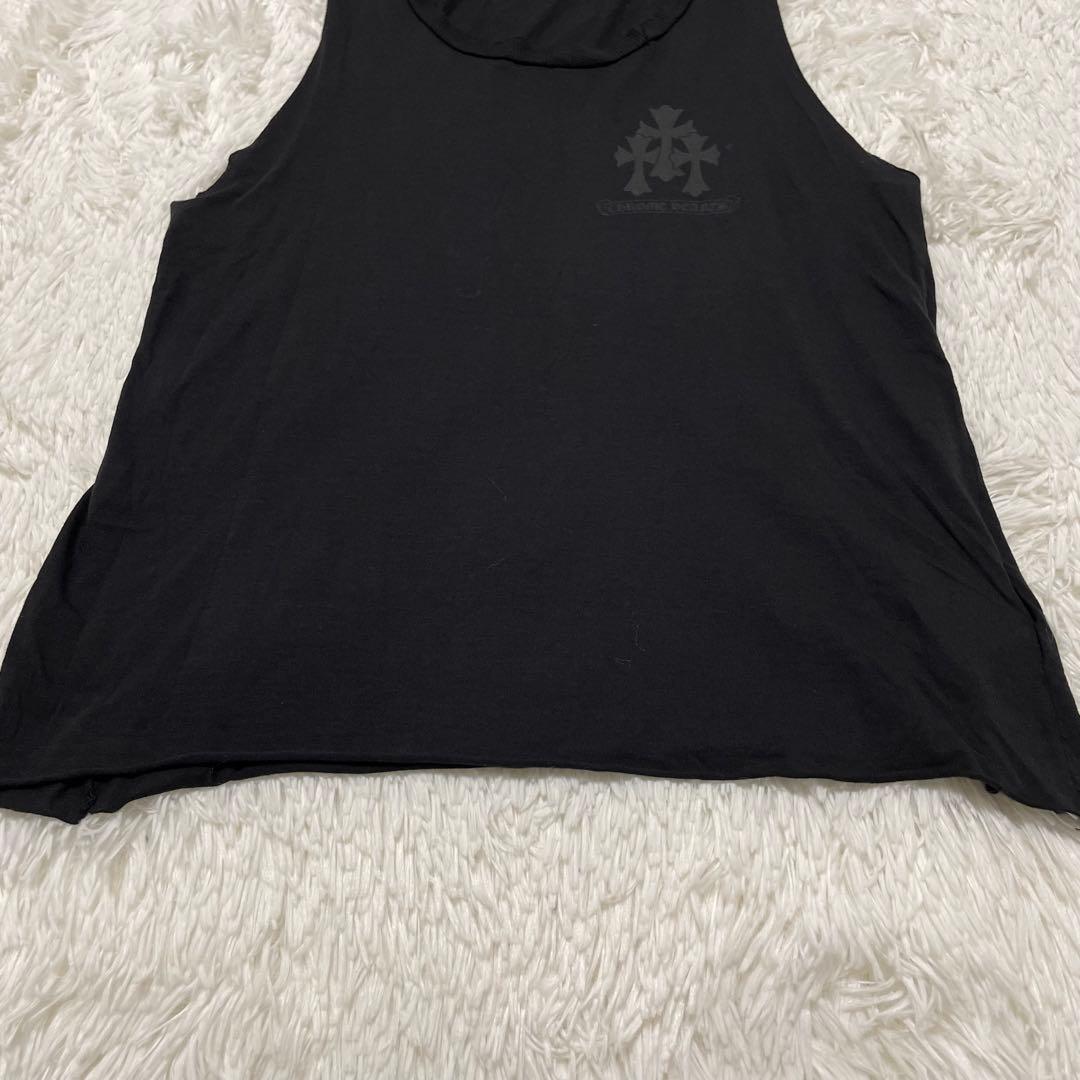 Chrome Hearts トリプルクロス ダメージ加工　タンクトップ S 黒