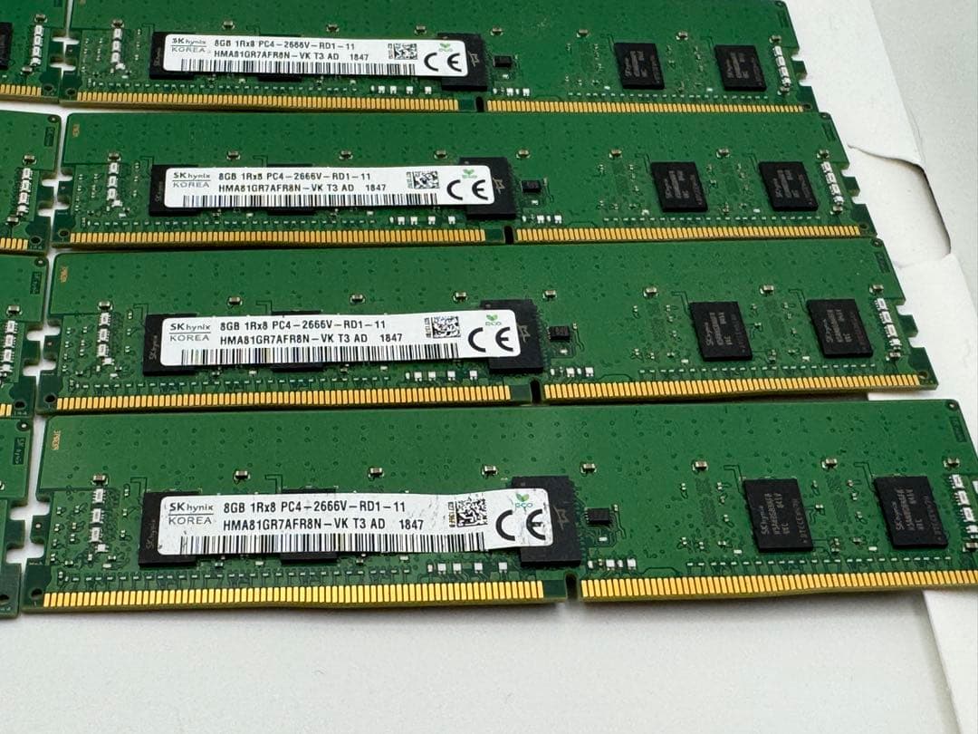 ⑧ SKhynix DDR4 PC4-2666V 8GB8枚セット