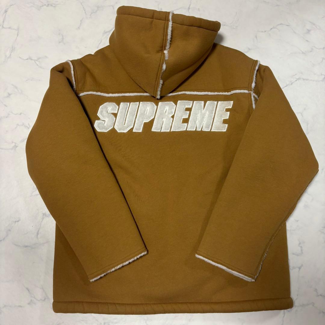 怪*7様 Supreme Faux Shearling Hooded Jacke