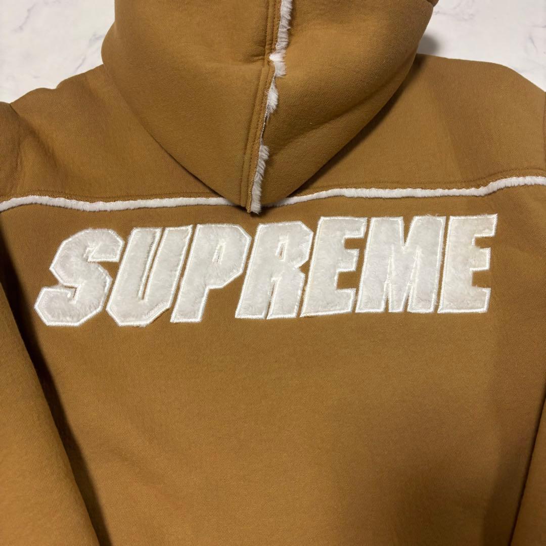 怪*7様 Supreme Faux Shearling Hooded Jacke