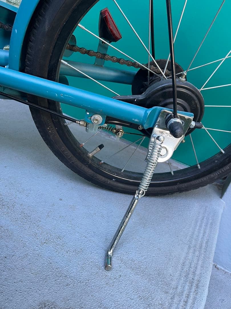 People 子供用自転車 補助輪付き 青　18インチ