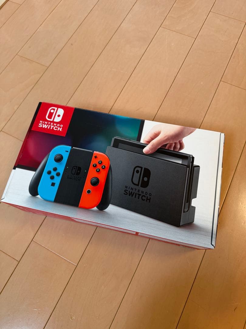 Nintendo Switch 本体 箱 全付属品あり SDカード付き