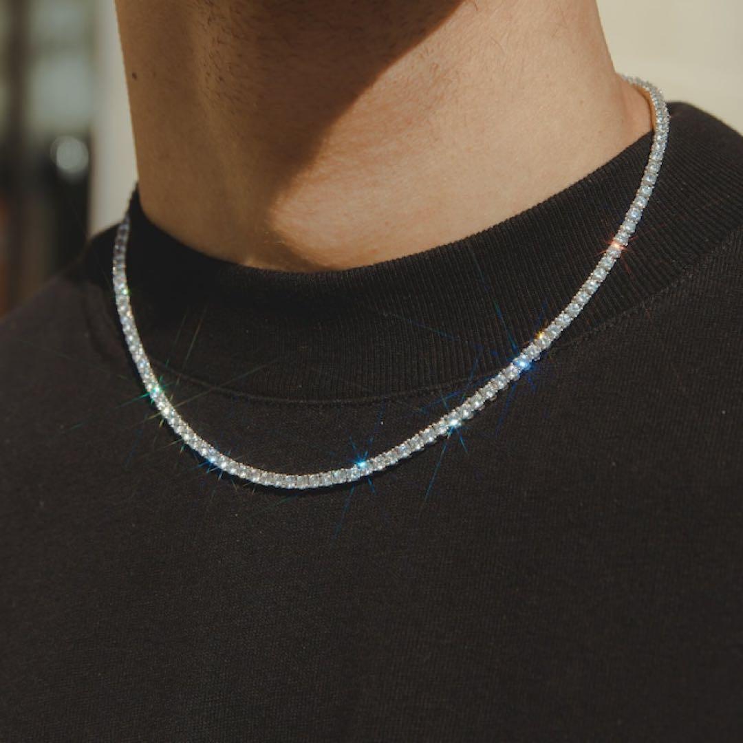 アクセサリー Glitter Luxury Tennis Necklace 3mm 46cm