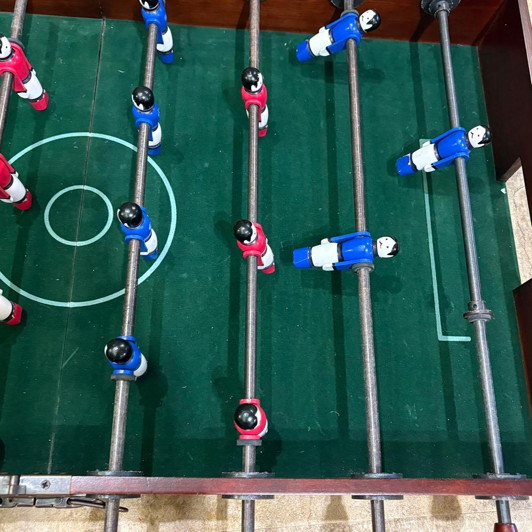 折りたたみ式木製卓上サッカーゲーム ボール3個付き テーブルサッカー　２人用