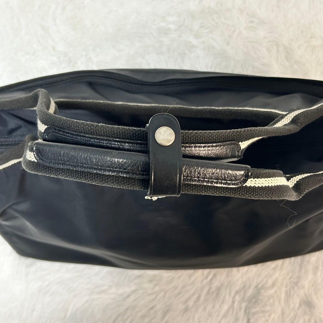 アニエスベーボヤージュ ⭐︎ボストンバッグ 2way ナイロン ブラック ロゴ刺