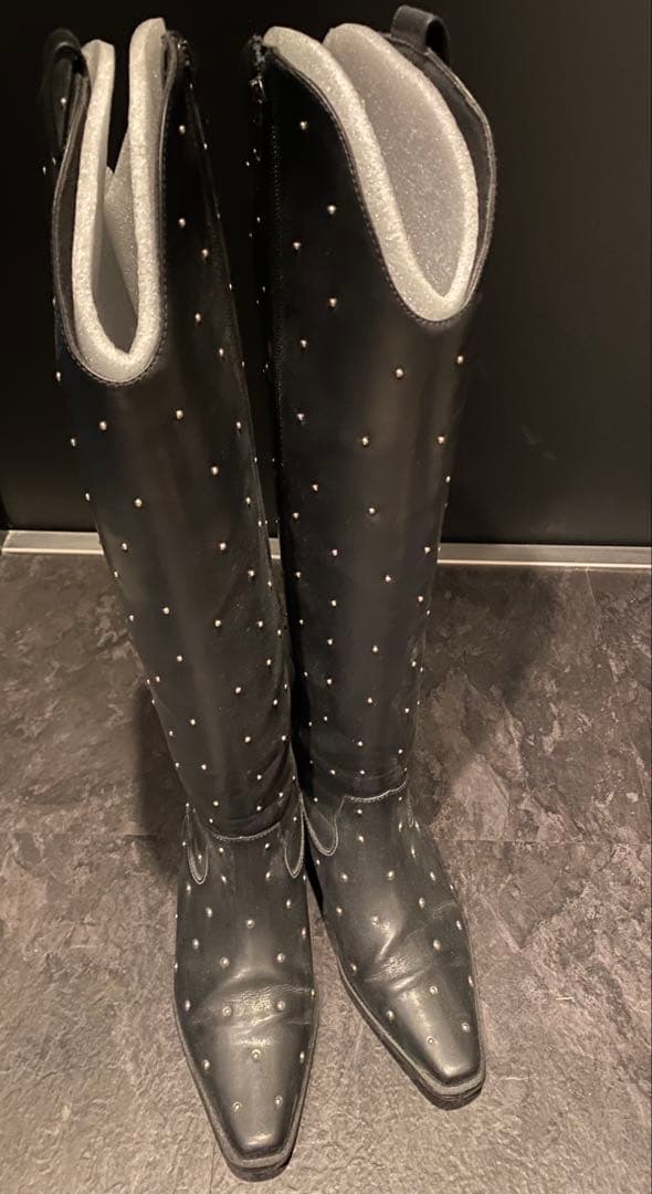 靴 Ameri Vintage WESTERN STUDS LONG BOOTS