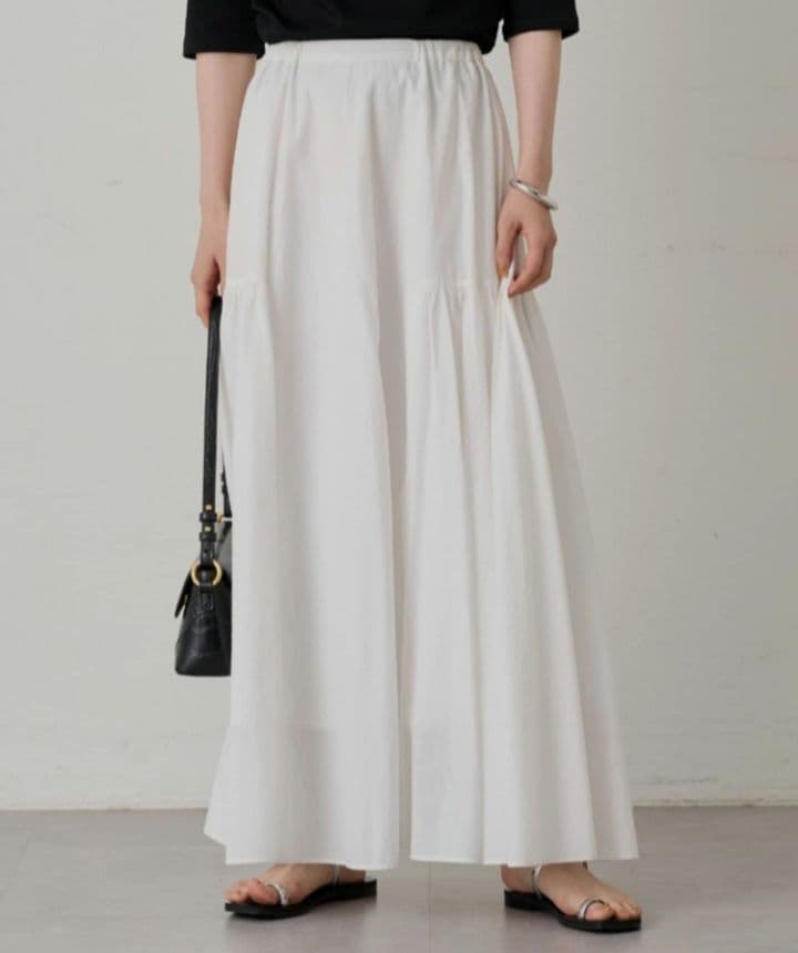 【新品/定価¥19800】 Loungedress パネルギャザースカート