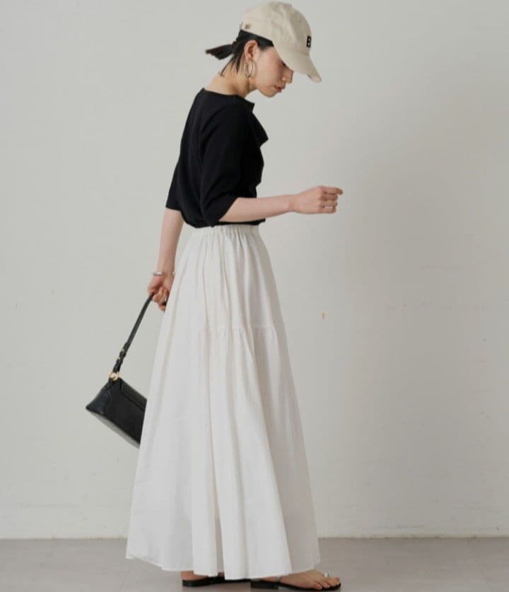 【新品/定価¥19800】 Loungedress パネルギャザースカート