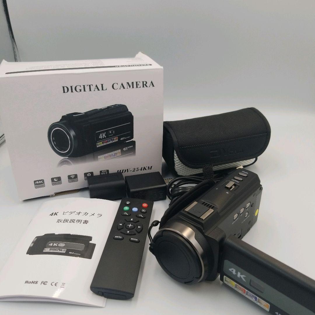 ビデオカメラ 本体 4K リモコン 予備バッテリー付 HDV-254KM
