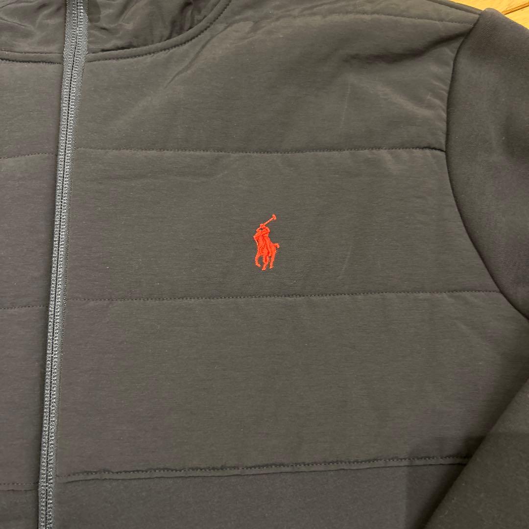 【極美品】 POLO RALPH LAUREN 裏ボア付きフードパーカーネイビー