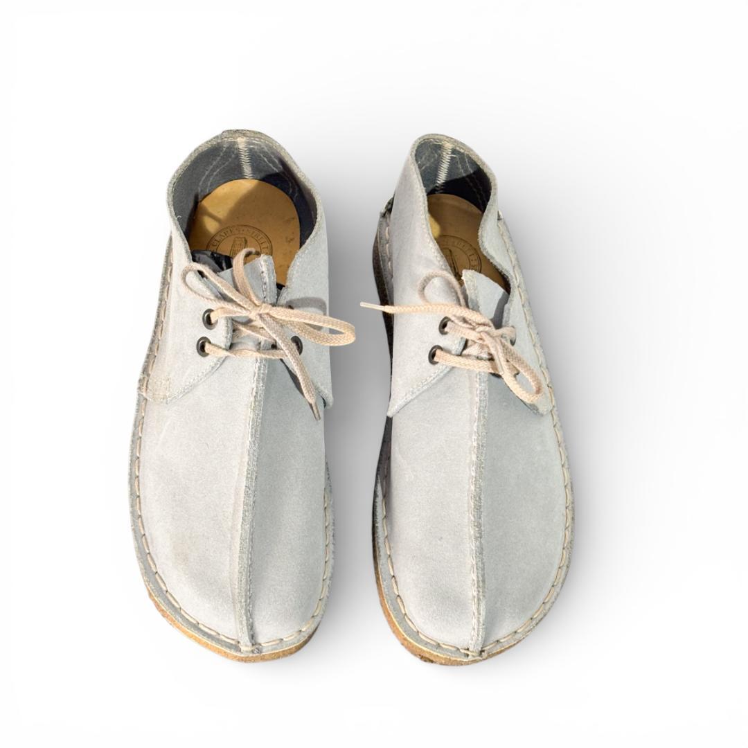 Clarks デザートトレック スエード ライトグレー 25cm クラークス