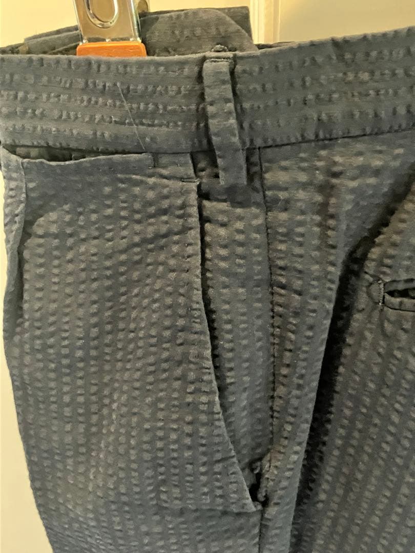 シアサッカーセットアップ　美品　鎌倉シャツ