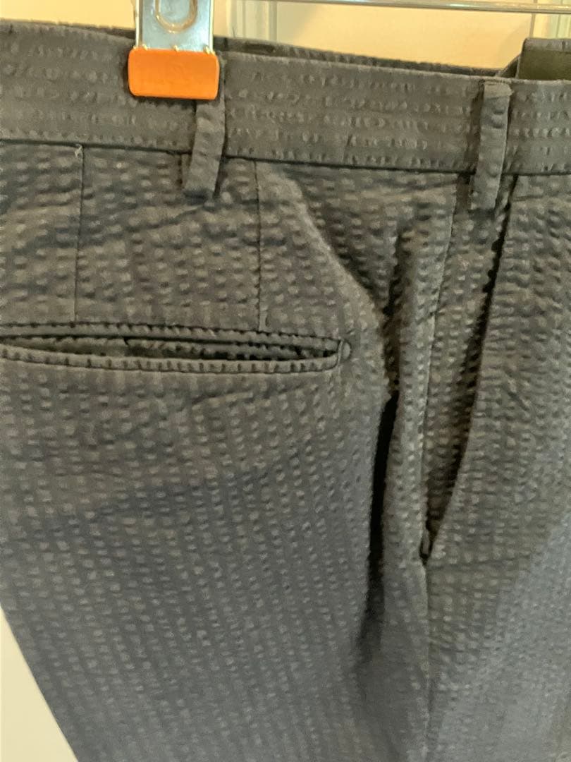 シアサッカーセットアップ　美品　鎌倉シャツ