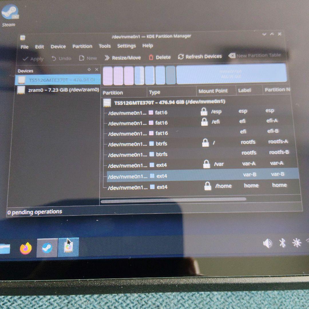 【トニー】steamdeck LCD 64GB （SSD 512GB換装済
