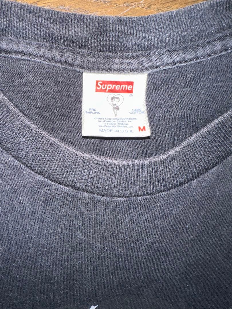 【専用】16SS Supreme Betty Boop Tee 黒 Mサイズ