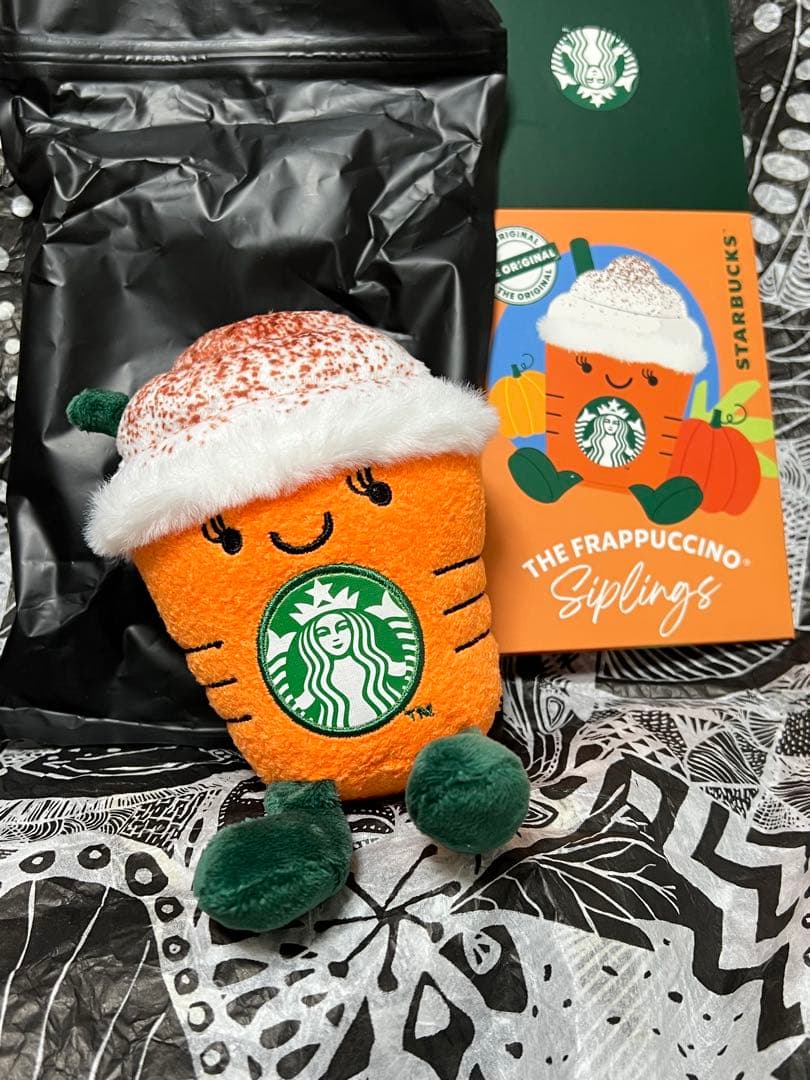 スターバックス マレーシア フラペチーノ パンプキン　ぬいぐるみ　キーチェーン