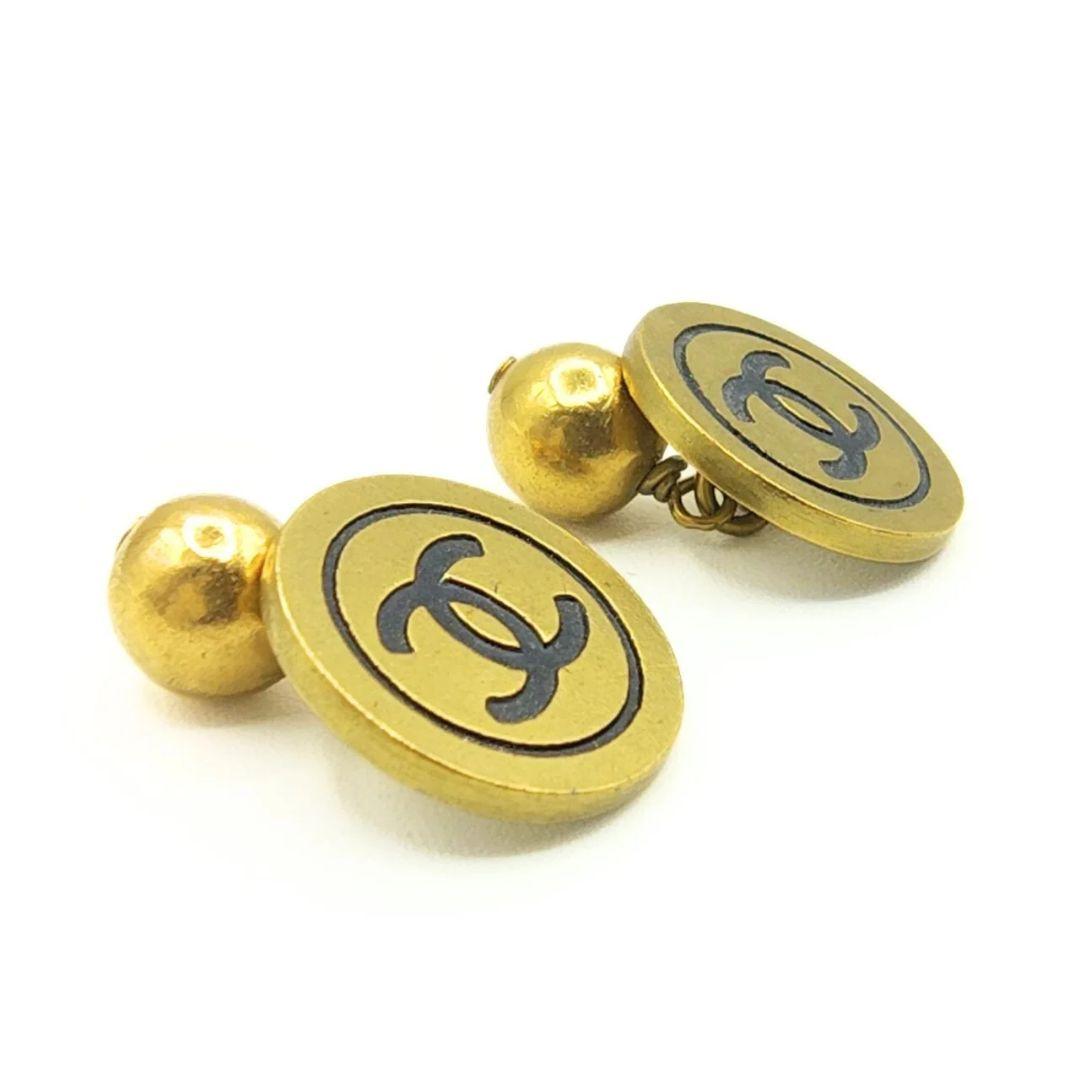 CHANEL シャネル カフス GP 95P ココマーク ヴィンテージ ゴールド