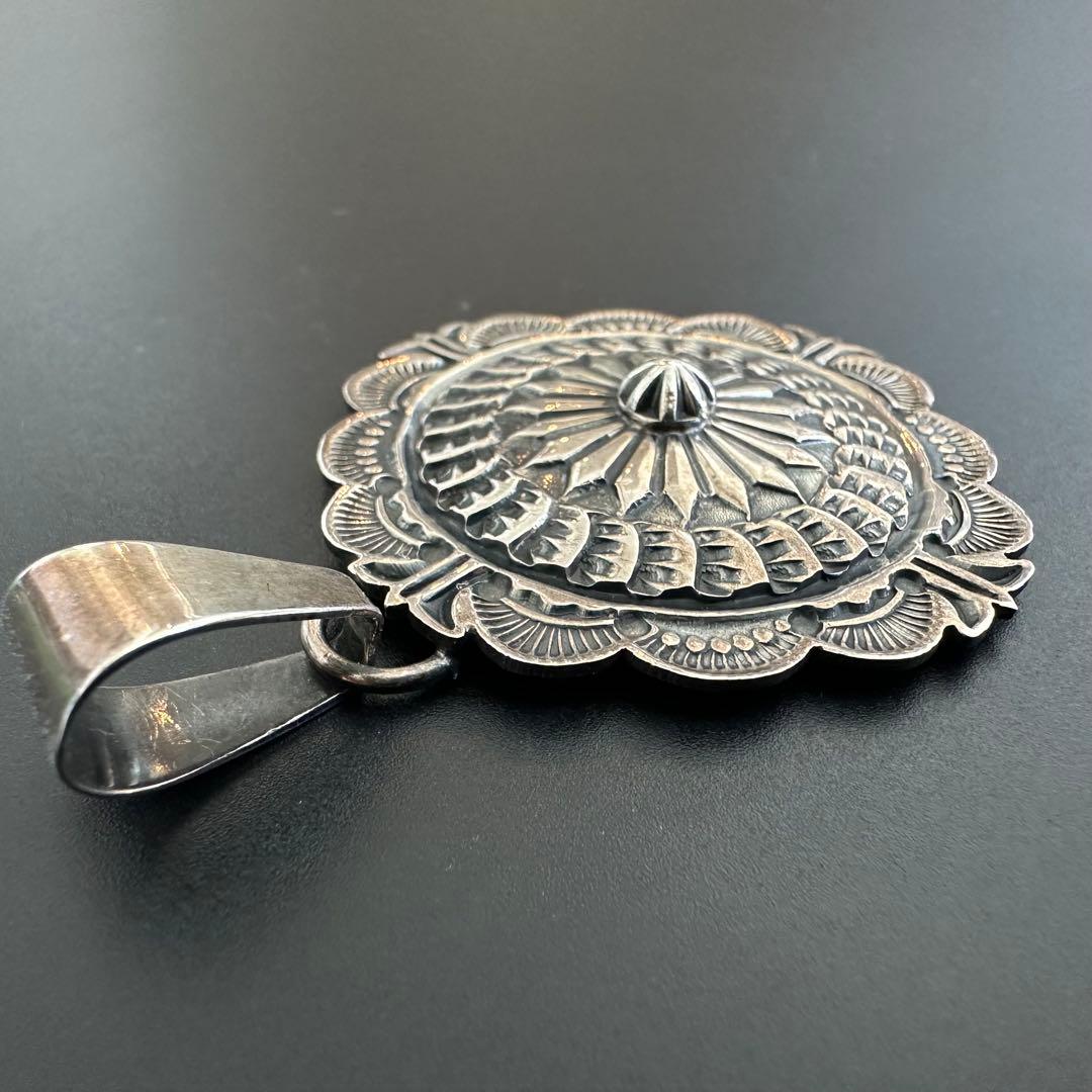 Navajo Sunshine Reeves スタンプワーク ペンダントトップ