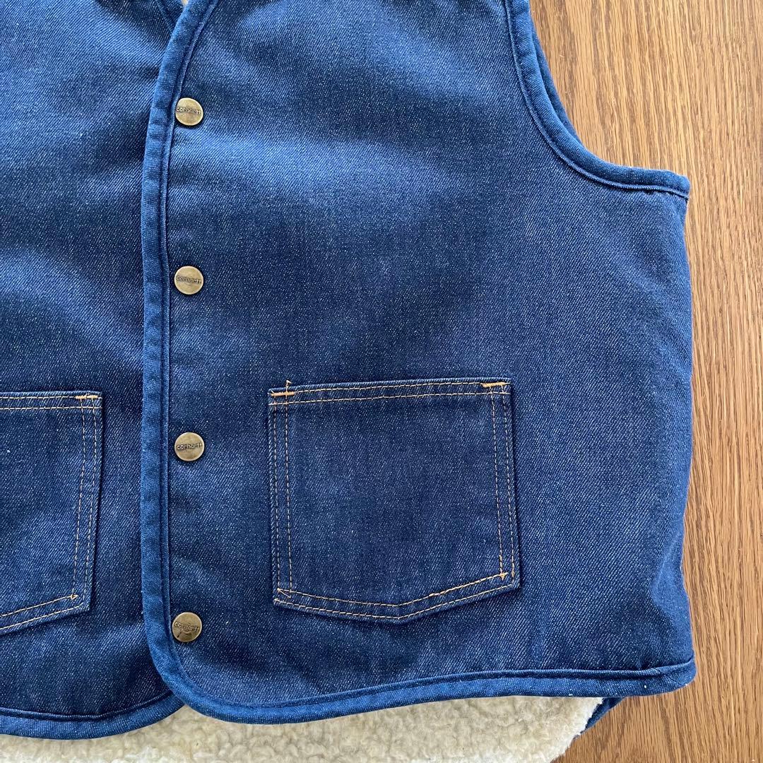 T/B Carhartt 裏ボア デニムベスト サイズL ヴィンテージ