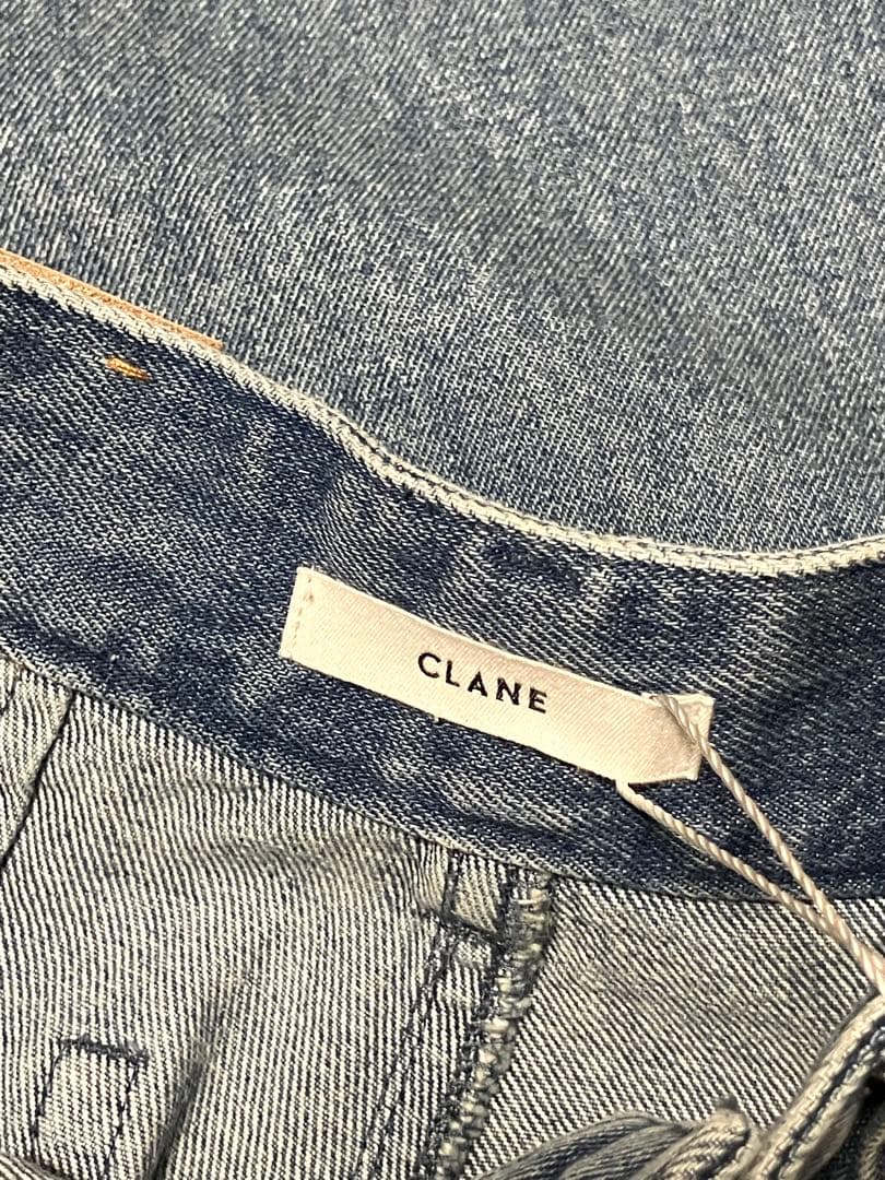 CLANE クラネ 花柄　刺繍　デニムパンツ