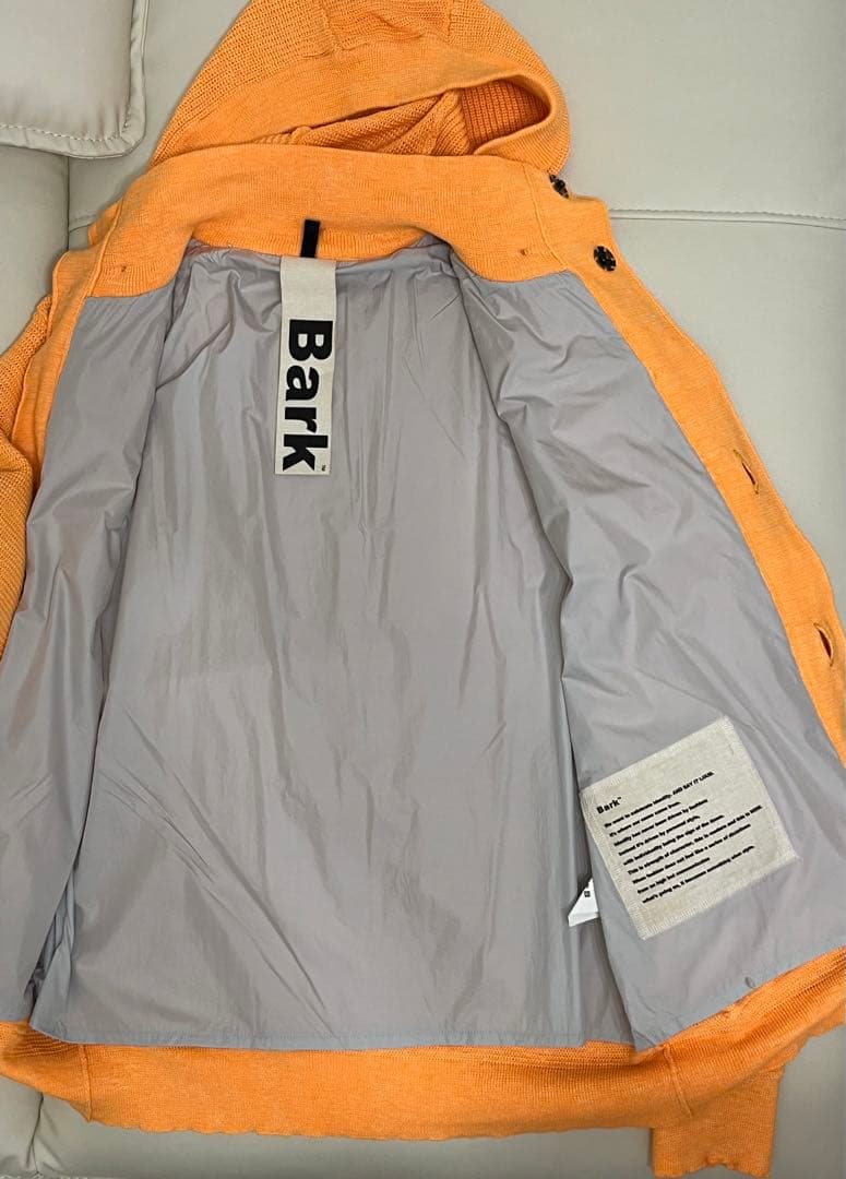 バーク BARK リネン ニット フーディ ダッフル ジャケット
