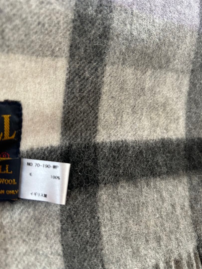 TWEEDMILL ウール100% チェック ストール ツイードミル 大判