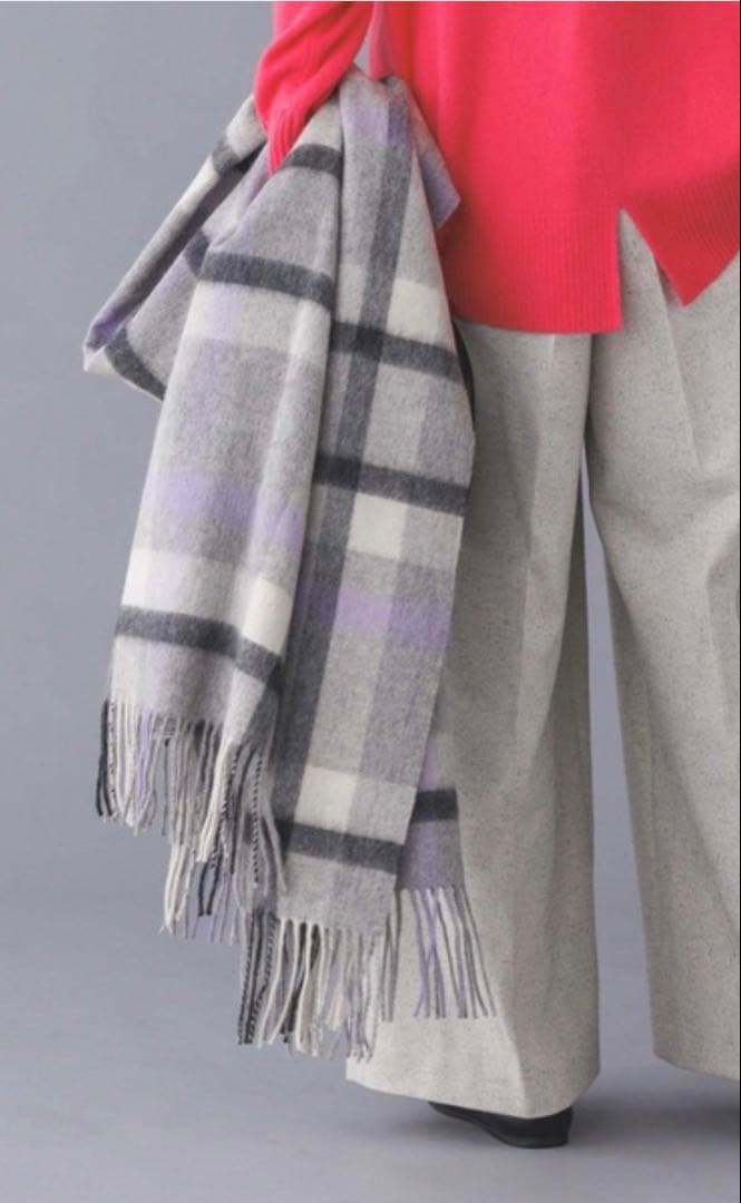 TWEEDMILL ウール100% チェック ストール ツイードミル 大判