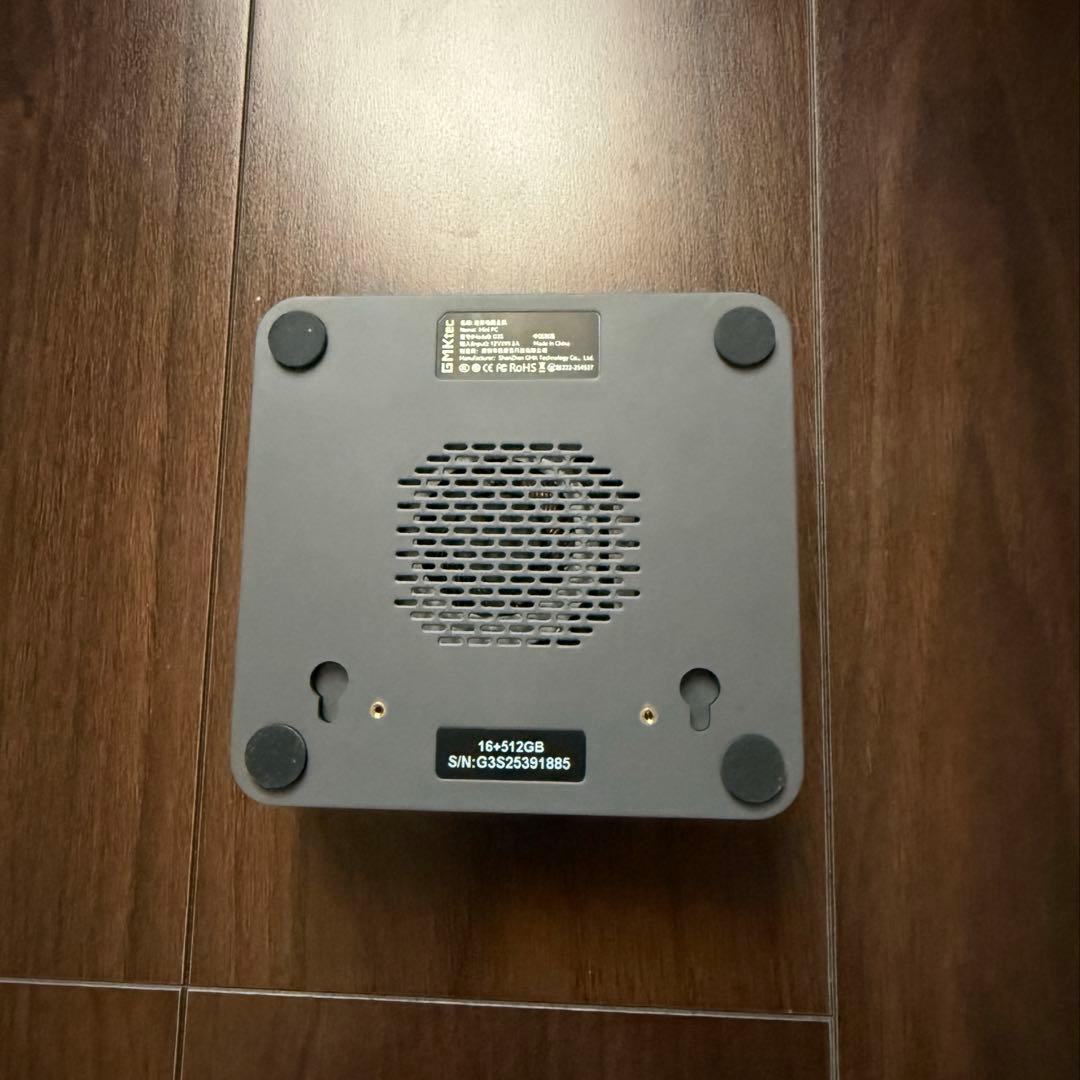 ミニPC Gmktec nucboxG3s RAM16G SSD 512G