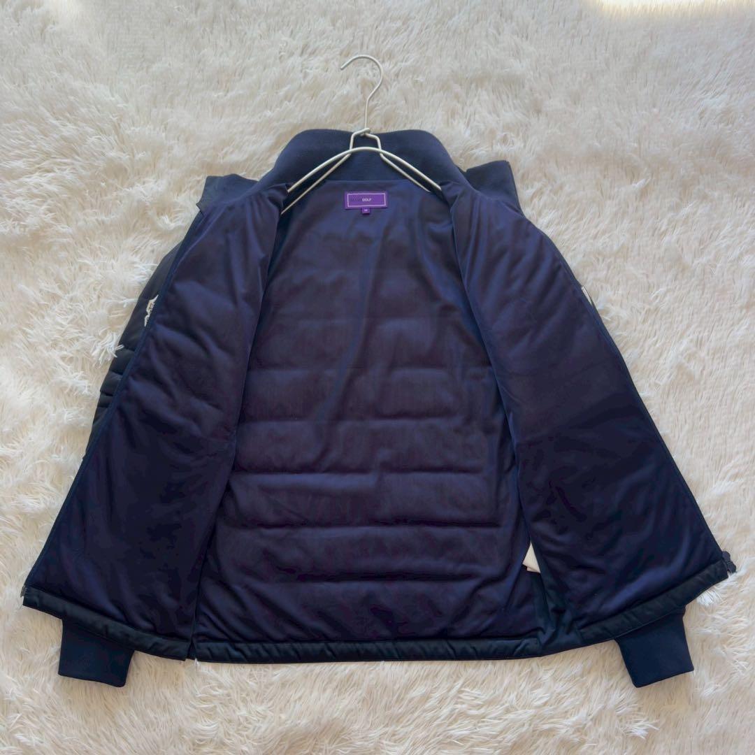 BEAMS GOLF✨2WAY ダウンジャケット　ダブルジップ　ネイビー　M