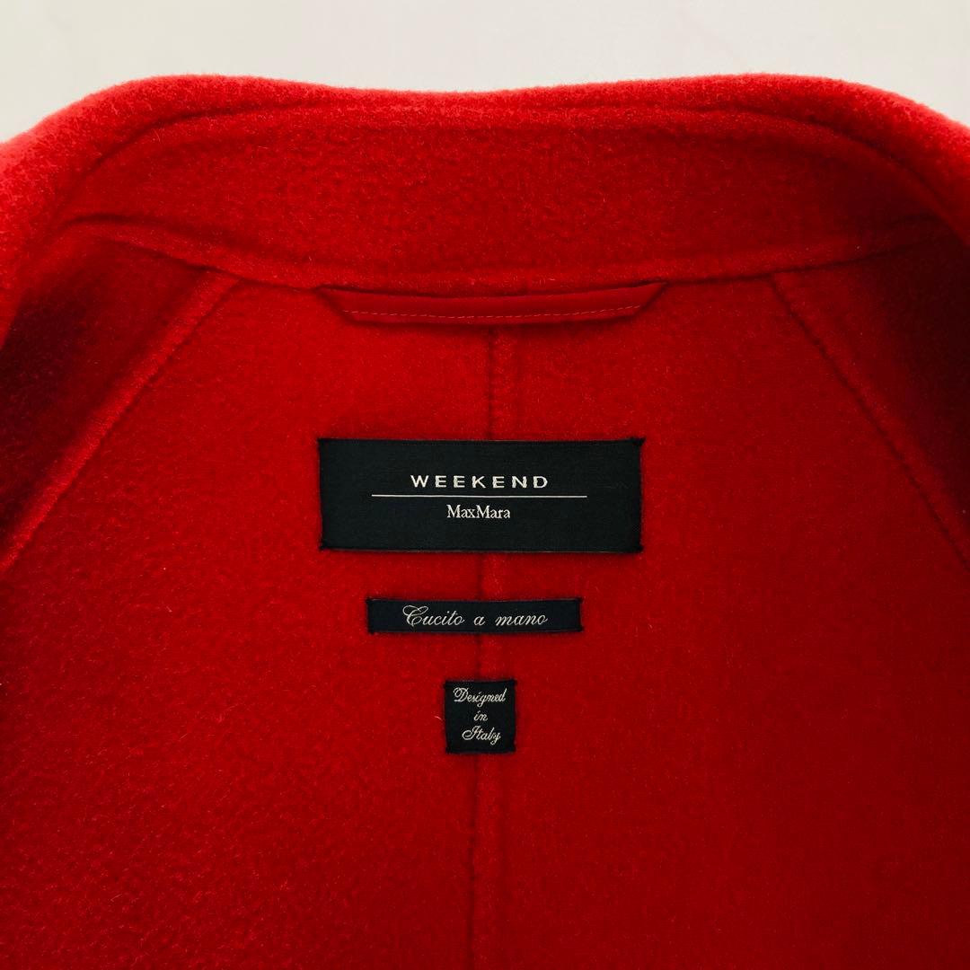 美品✨️マックスマーラ　クチートアマーノ　ガウンコート　ベルテッド　レッド　38
