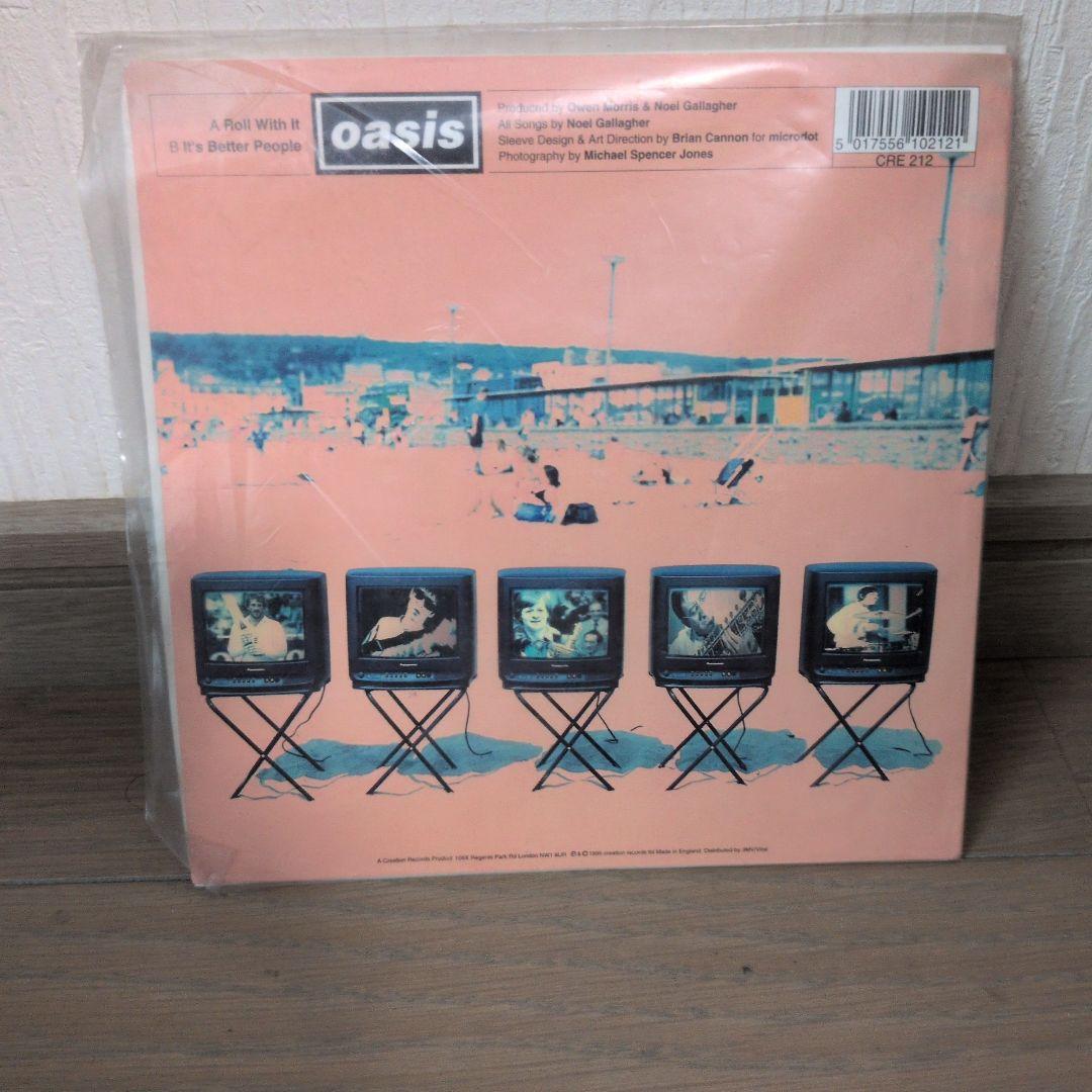 oasis Roll With It 7インチシングル