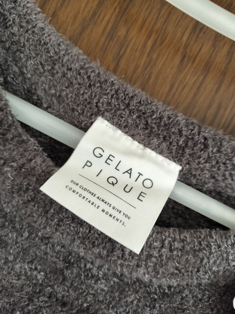 gelato pique グレー ロングスリーブドレス
