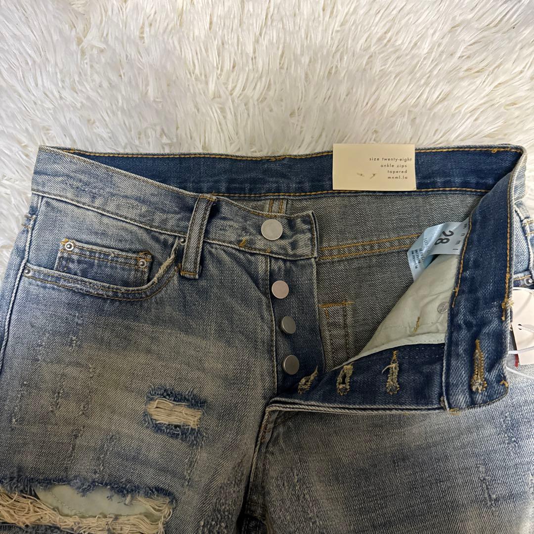 タグ付き　新品　mnmi ミニマル　デニム　ダメージ加工