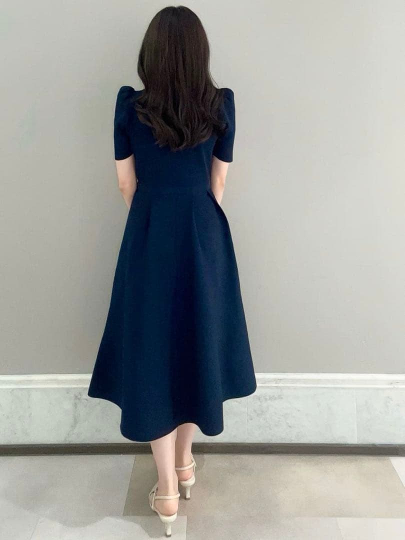 CELFORD ボウタイネイビーワンピース 38