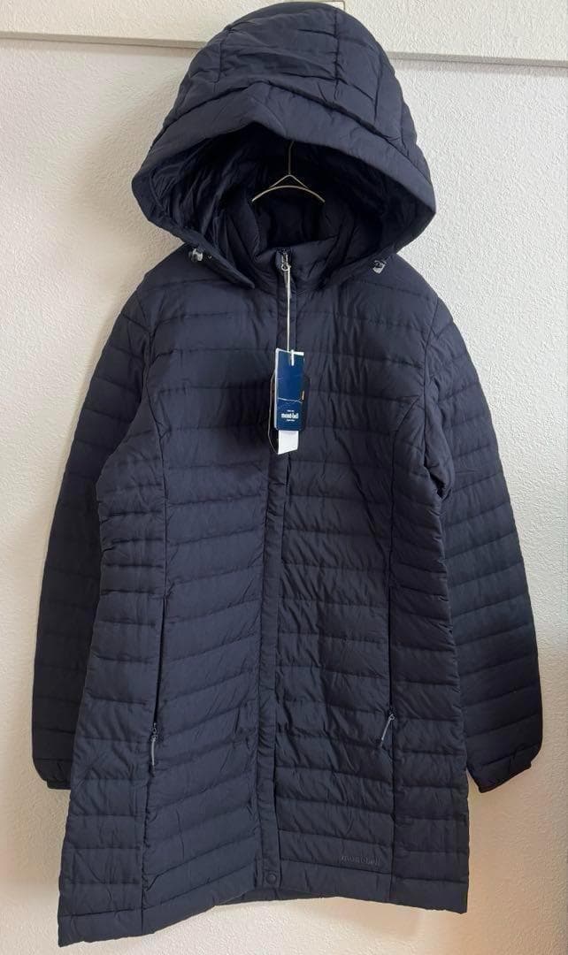 新品⭐️モンベルmont-bellライトグースダウンコートレディースネイビー　S